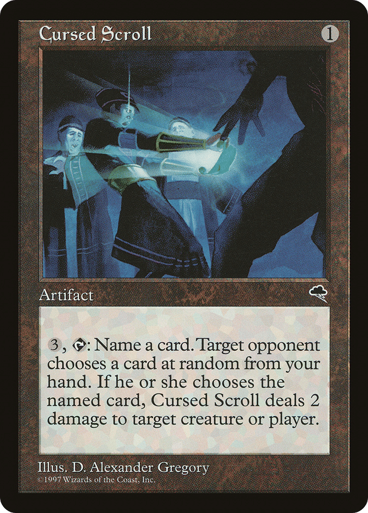 Cursed Scroll — Tempest — Magic: The Gathering