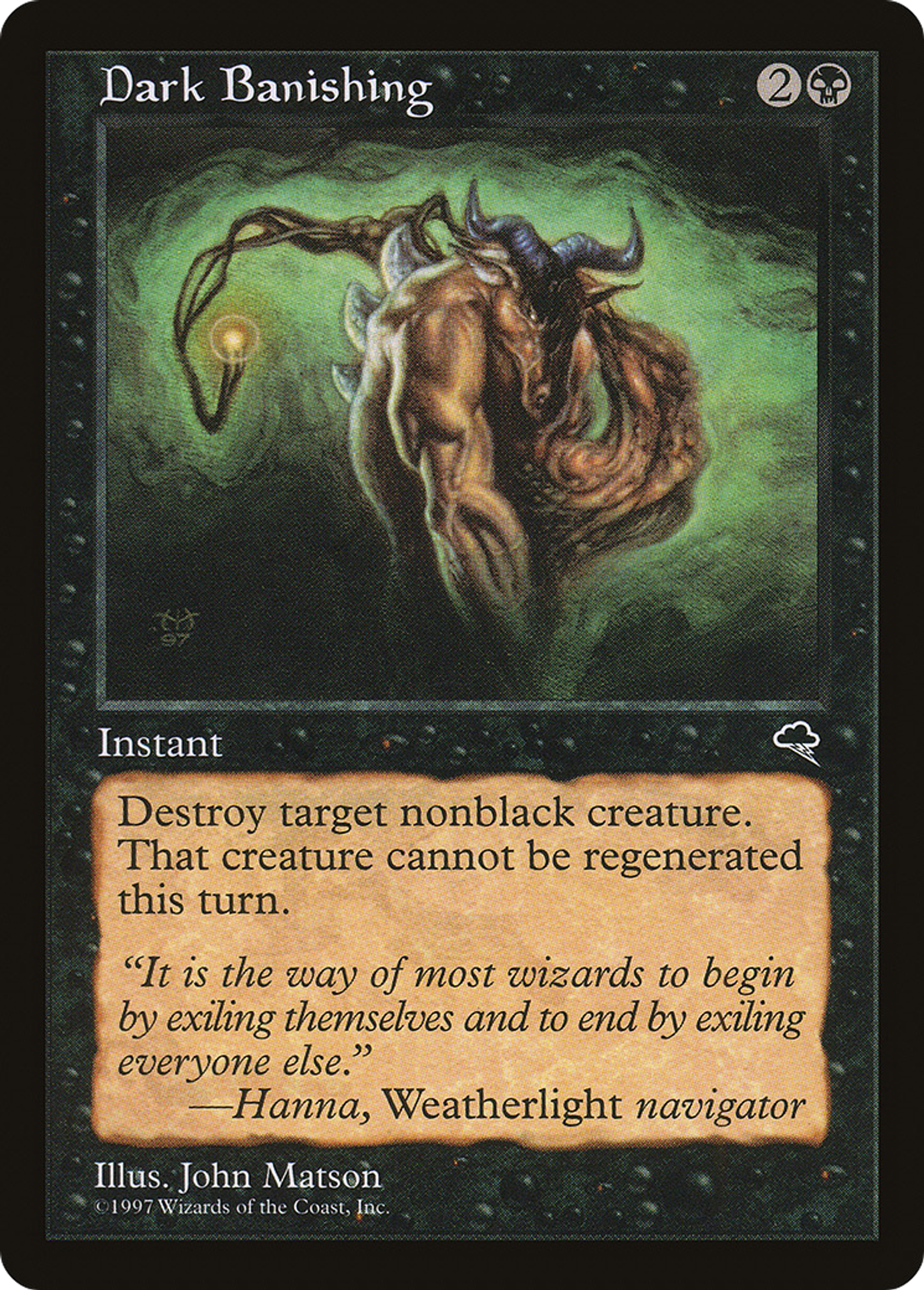 Dark Banishing — Tempest — Magic: The Gathering