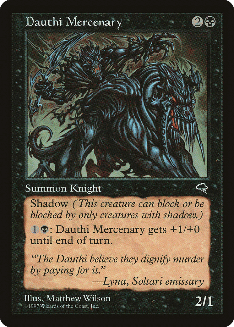 Dauthi Mercenary — Tempest — Magic: The Gathering