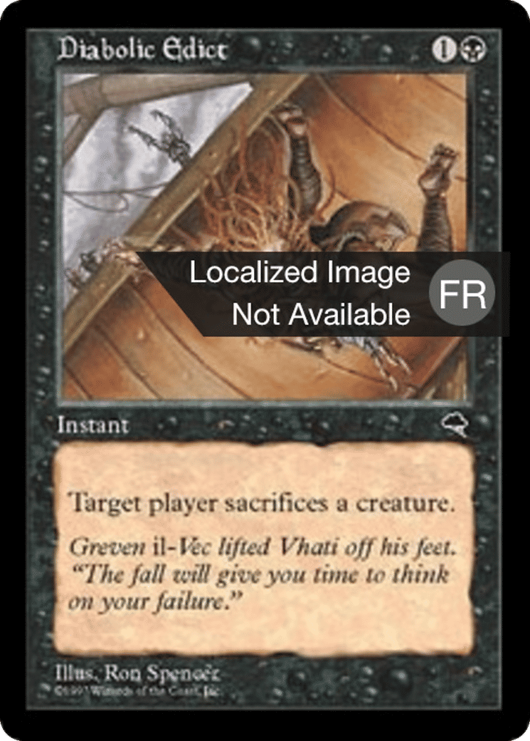 Édit diabolique — Tempest — Magic: The Gathering