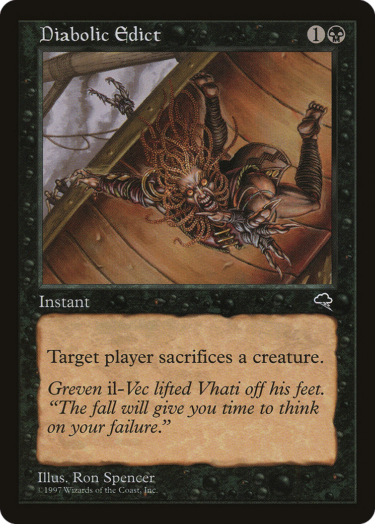 Diabolic Edict — Tempest — Magic: The Gathering