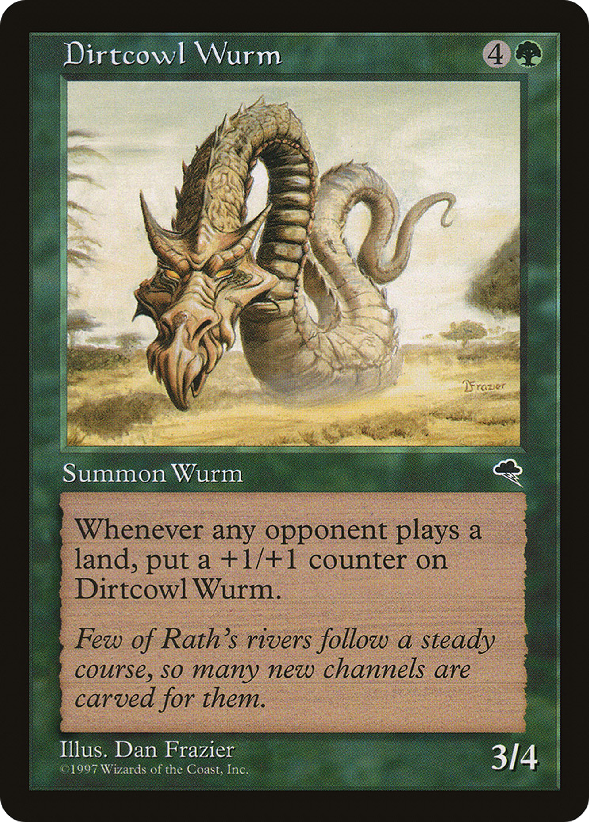 Dirtcowl Wurm — Tempest — Magic: The Gathering