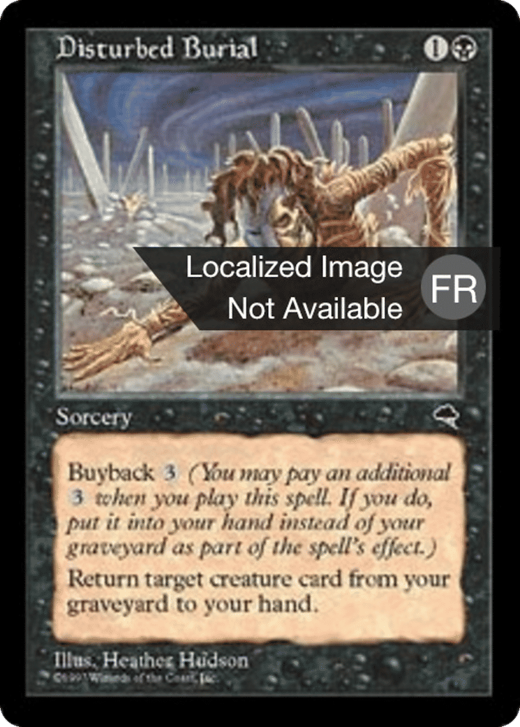 Enterrement perturbé — Tempest — Magic: The Gathering