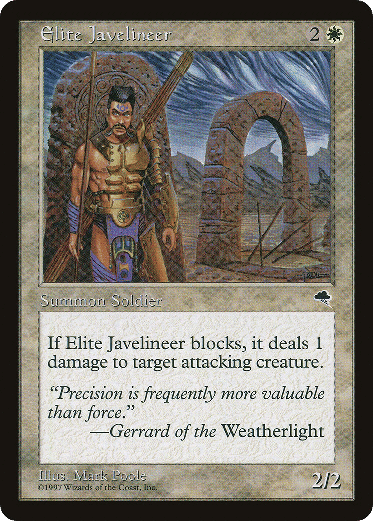 Elite Javelineer — Tempest — Magic: The Gathering