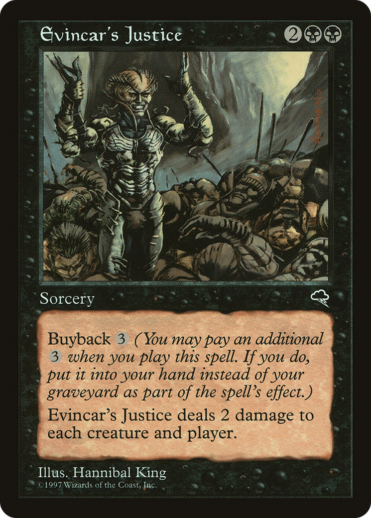 Evincar's Justice — Tempest — Magic: The Gathering