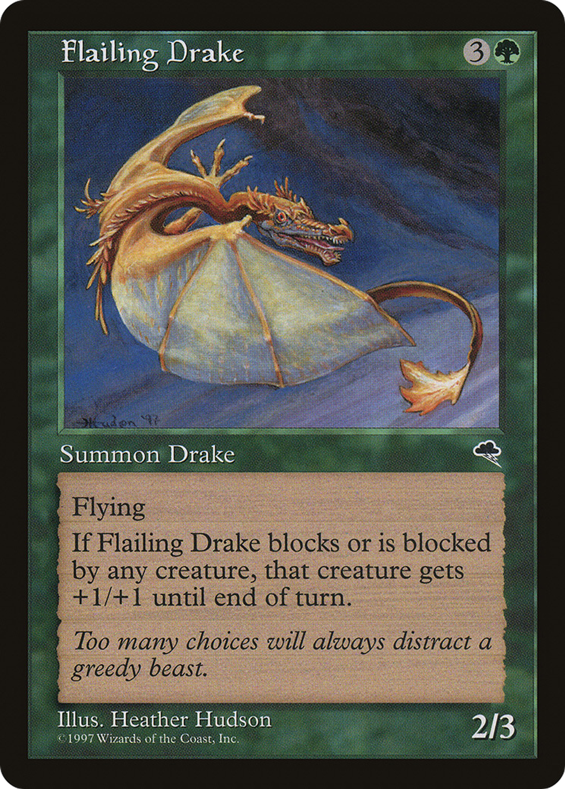 Flailing Drake — Tempest — Magic: The Gathering