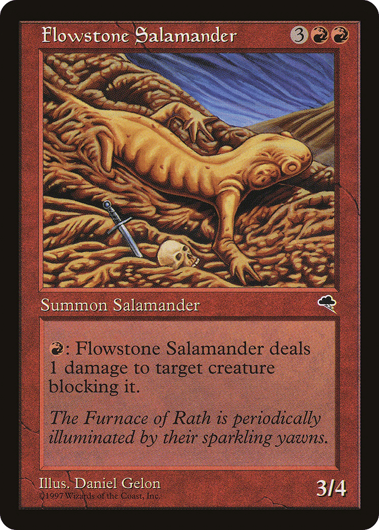Flowstone Salamander — Tempest — Magic: The Gathering