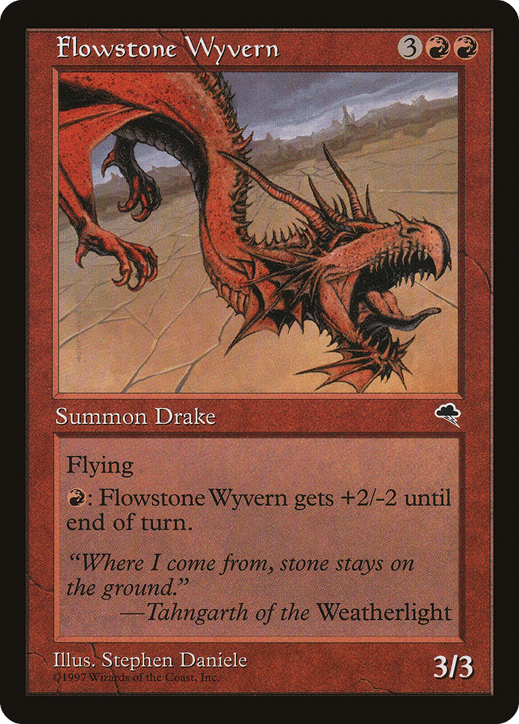Flowstone Wyvern — Tempest — Magic: The Gathering