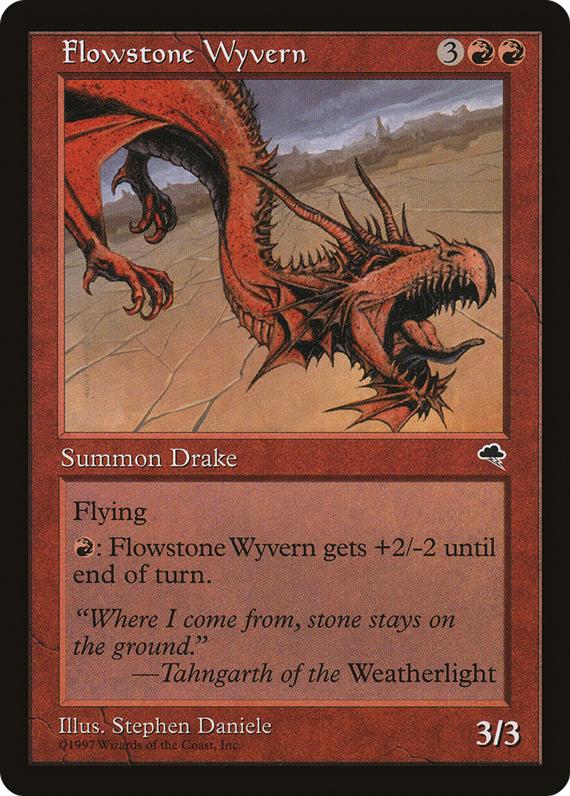 Flowstone Wyvern — Tempest — Magic: The Gathering