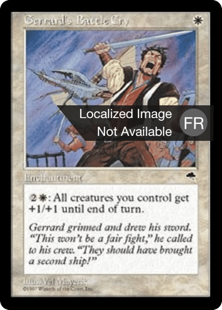 Cri de bataille de Gerrard — Tempest — Magic: The Gathering
