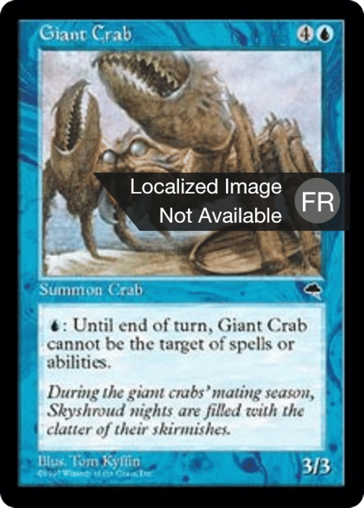 Crabe géant — Tempest — Magic: The Gathering