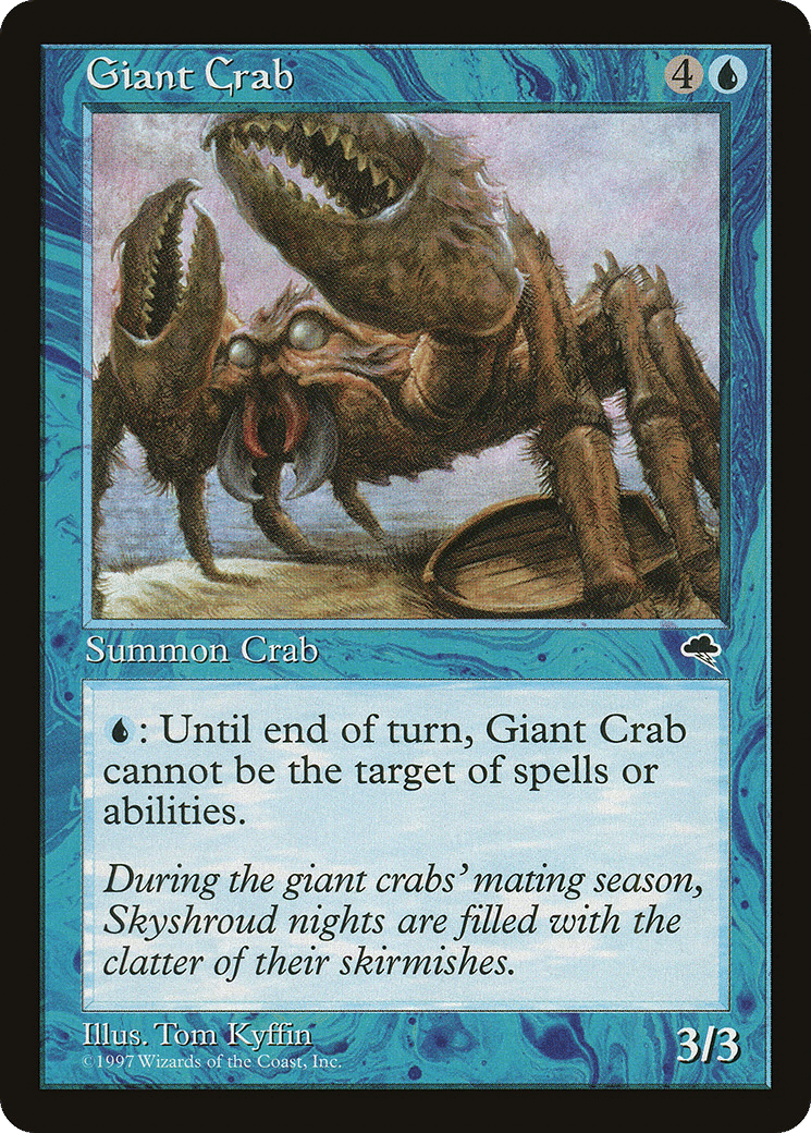 Giant Crab — Tempest — Magic: The Gathering