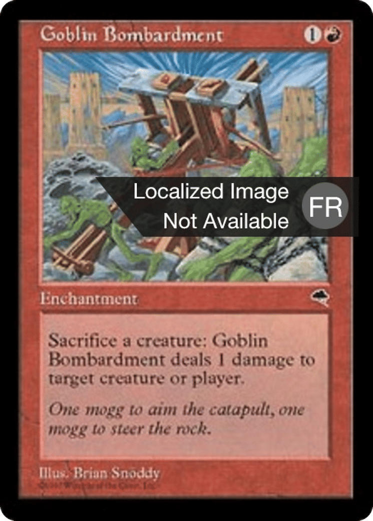 Bombardement des gobelins — Tempest — Magic: The Gathering