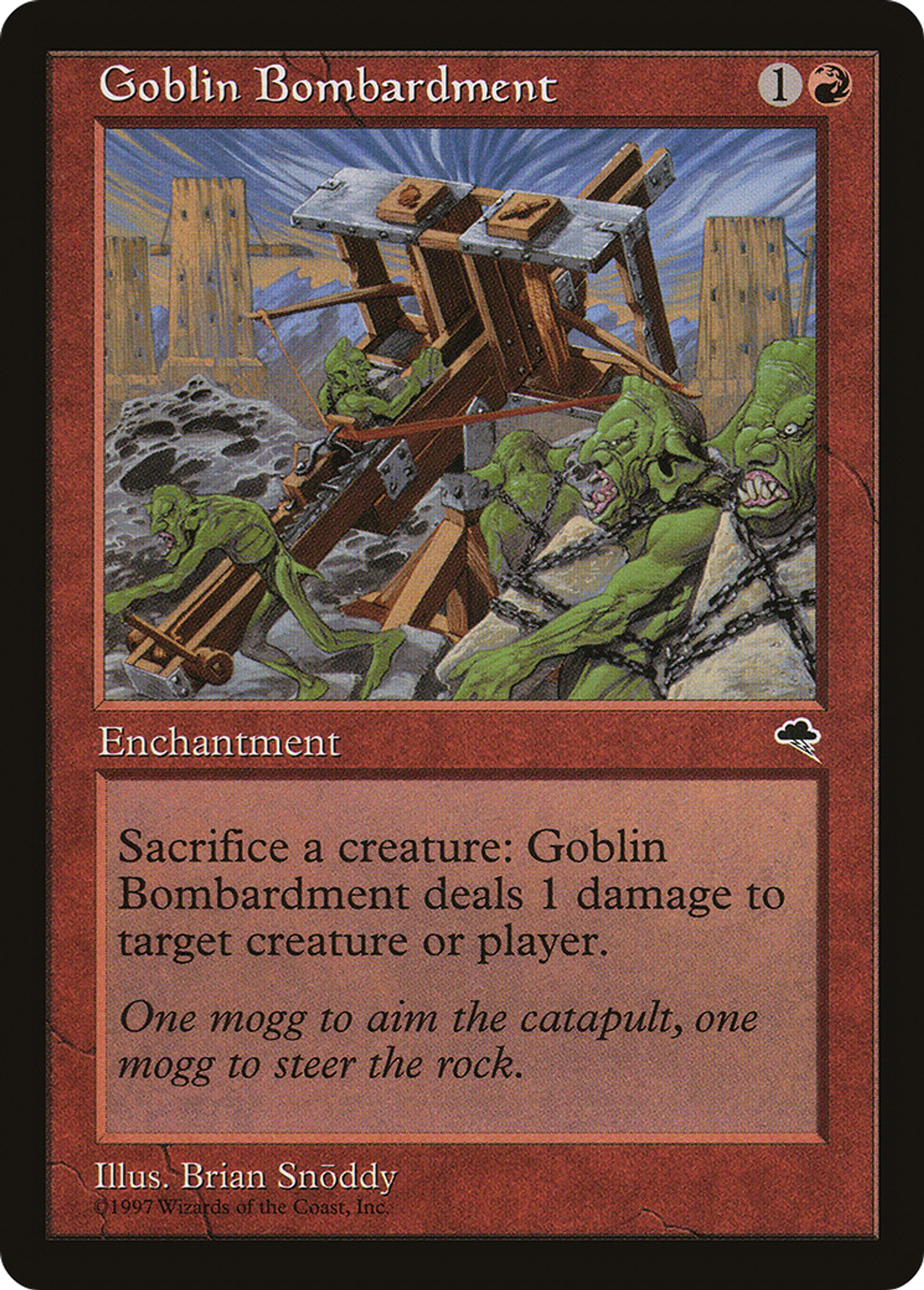 Goblin Bombardment — Tempest — Magic: The Gathering