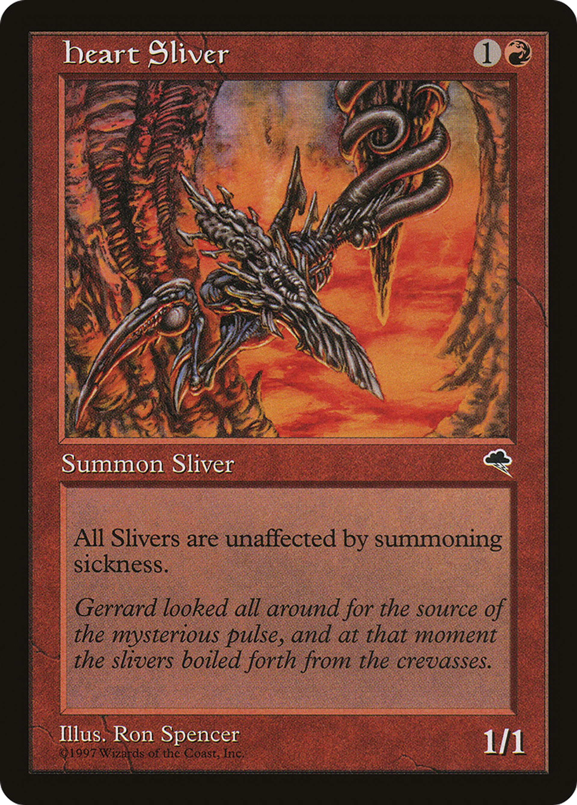 Heart Sliver — Tempest — Magic: The Gathering