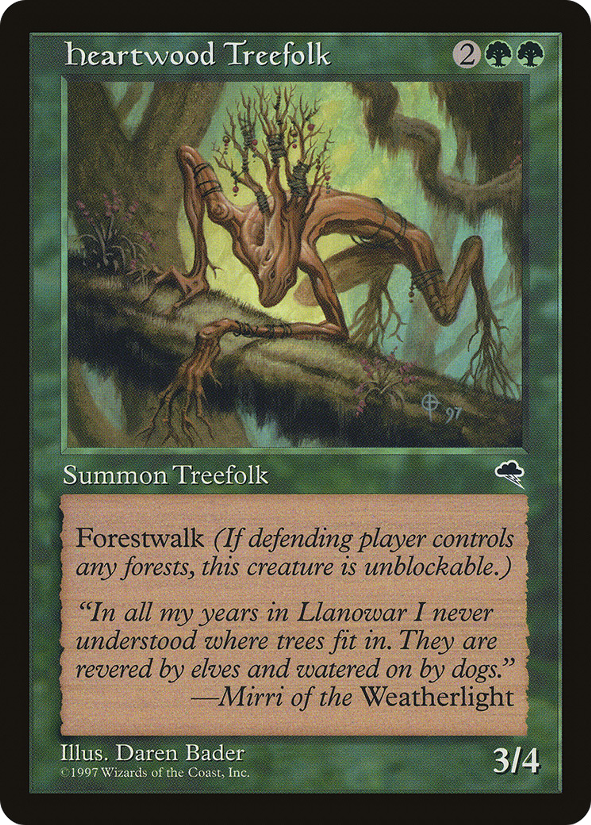 Heartwood Treefolk — Tempest — Magic: The Gathering