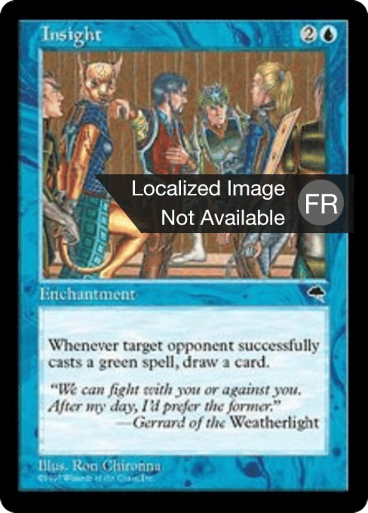 Perspicacité — Tempest — Magic: The Gathering