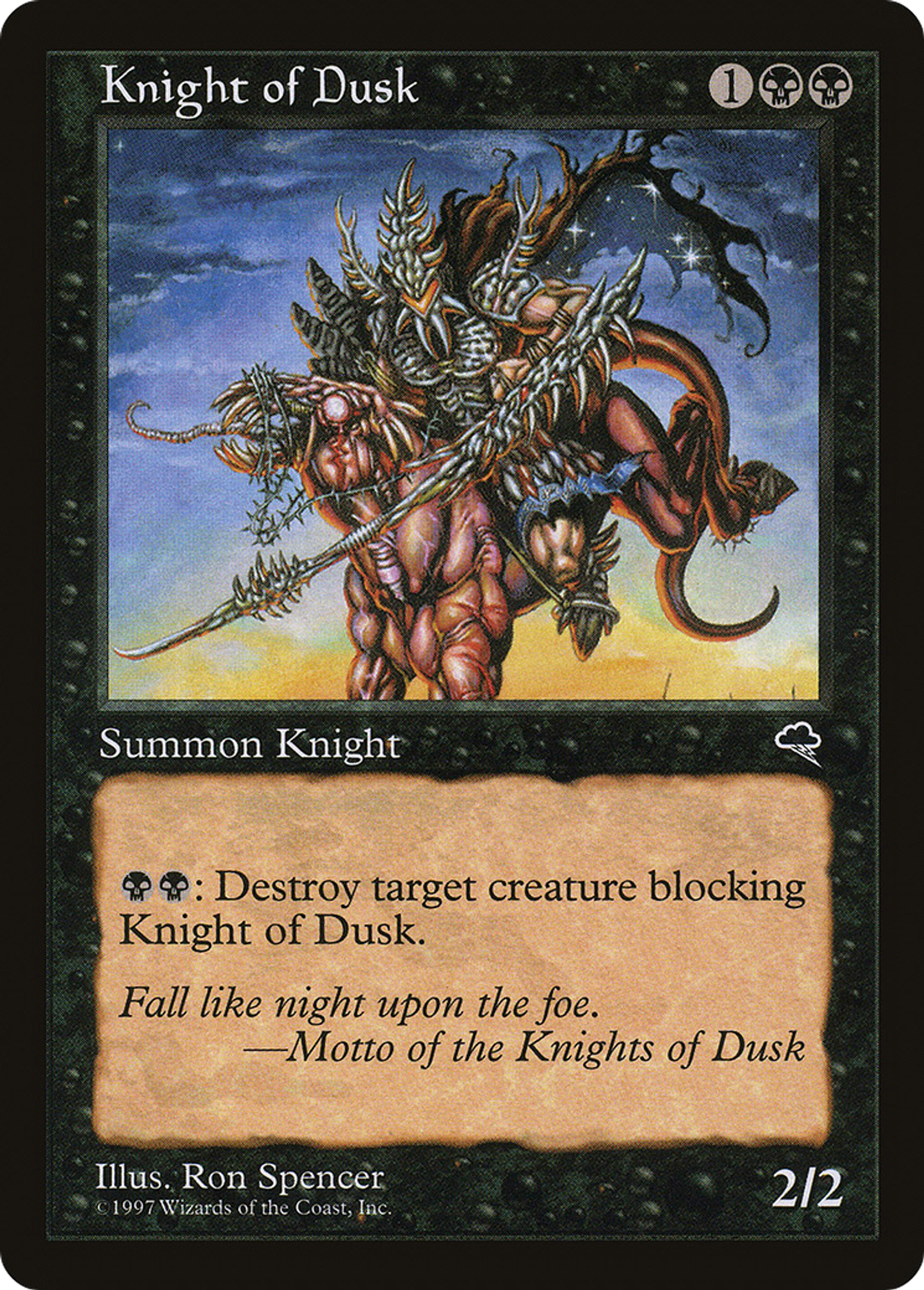 Knight of Dusk — Tempest — Magic: The Gathering