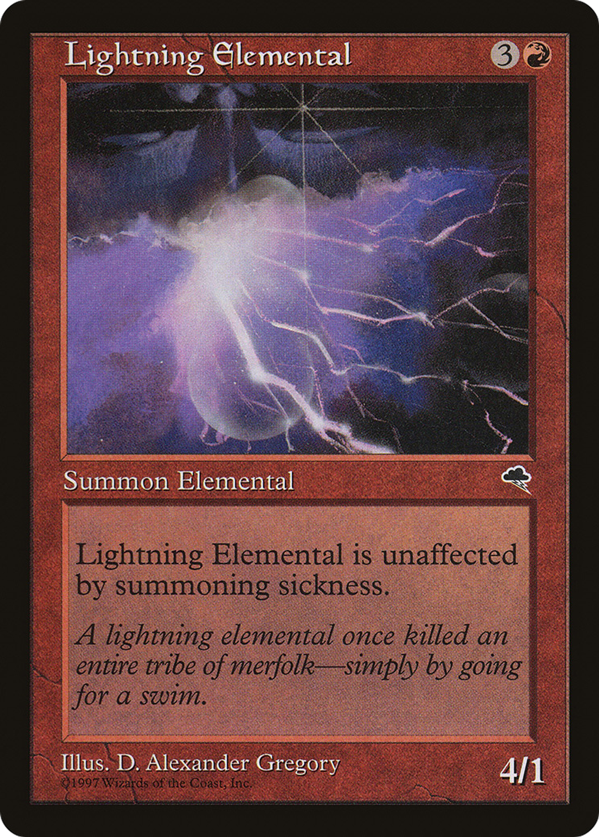 Lightning Elemental — Tempest — Magic: The Gathering