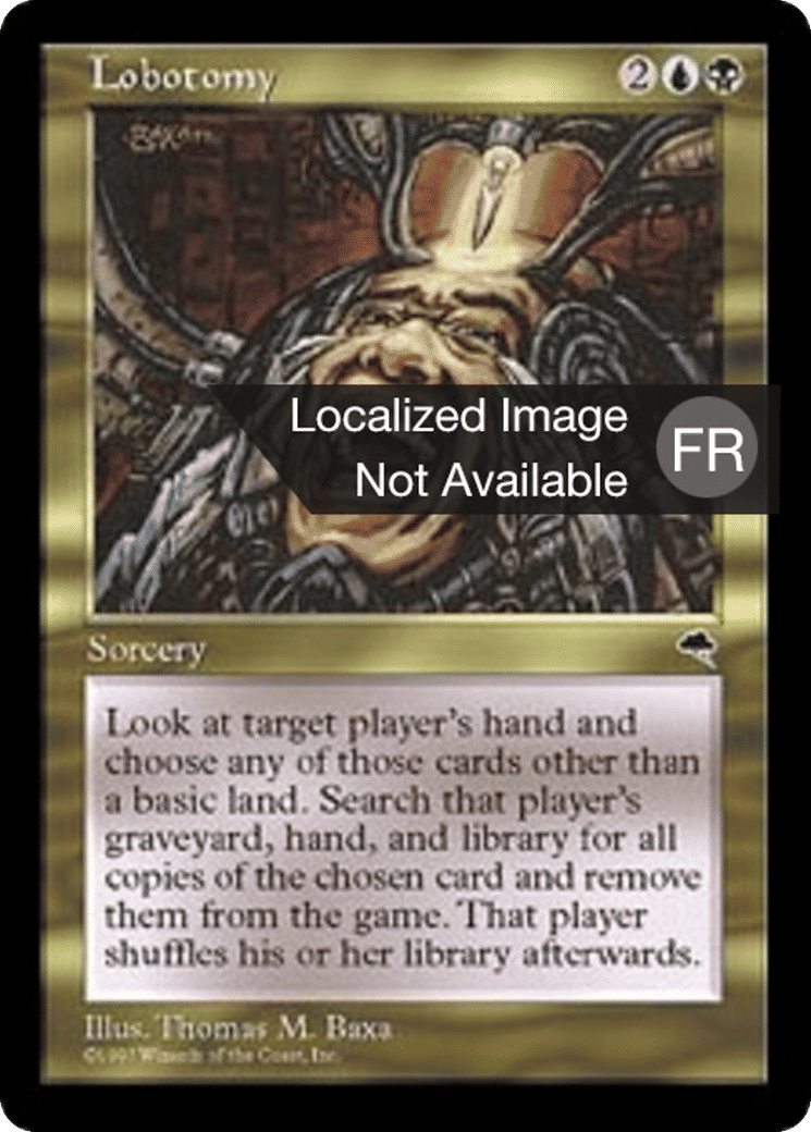 Lobotomie — Tempest — Magic: The Gathering