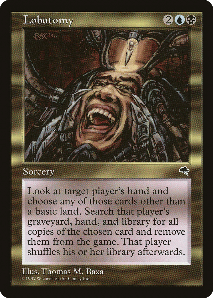 Lobotomy — Tempest — Magic: The Gathering