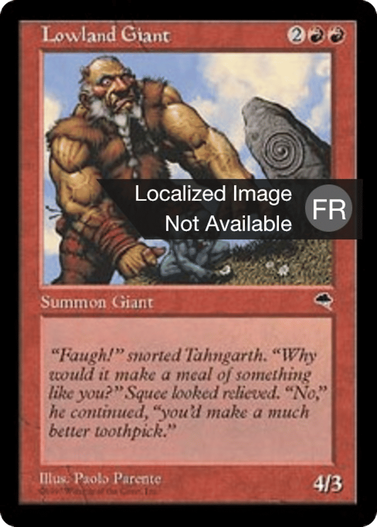 Géant des basses terres — Tempest — Magic: The Gathering
