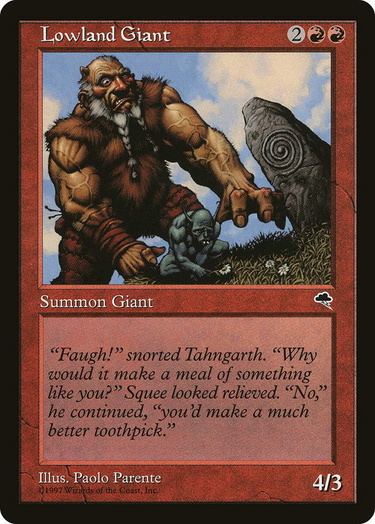 Lowland Giant — Tempest — Magic: The Gathering