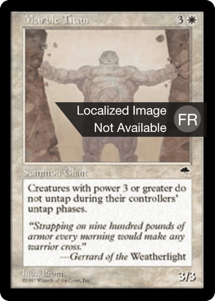 Titan de marbre — Tempest — Magic: The Gathering