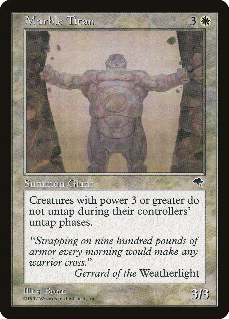Marble Titan — Tempest — Magic: The Gathering