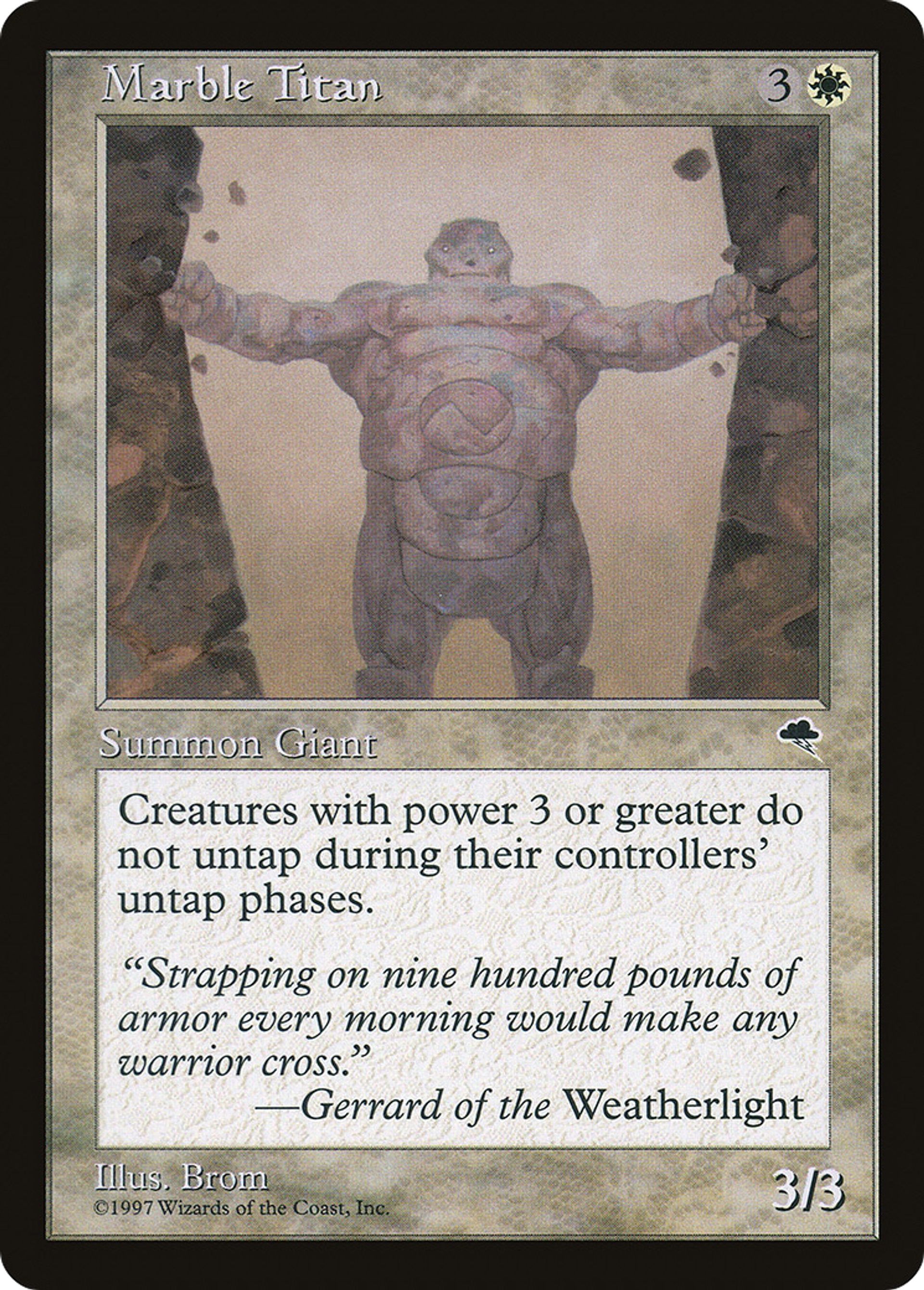 Marble Titan — Tempest — Magic: The Gathering
