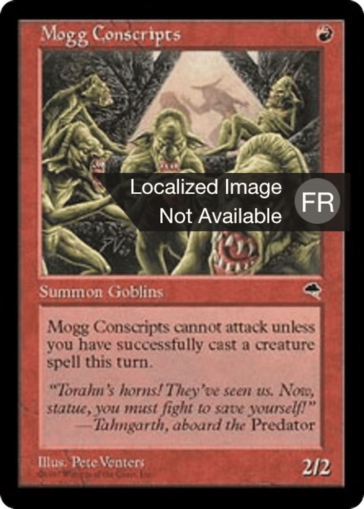 Conscrits moggs — Tempest — Magic: The Gathering