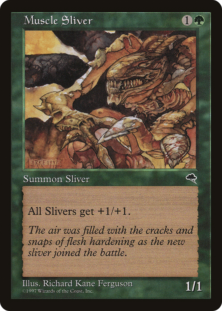Muscle Sliver — Tempest — Magic: The Gathering