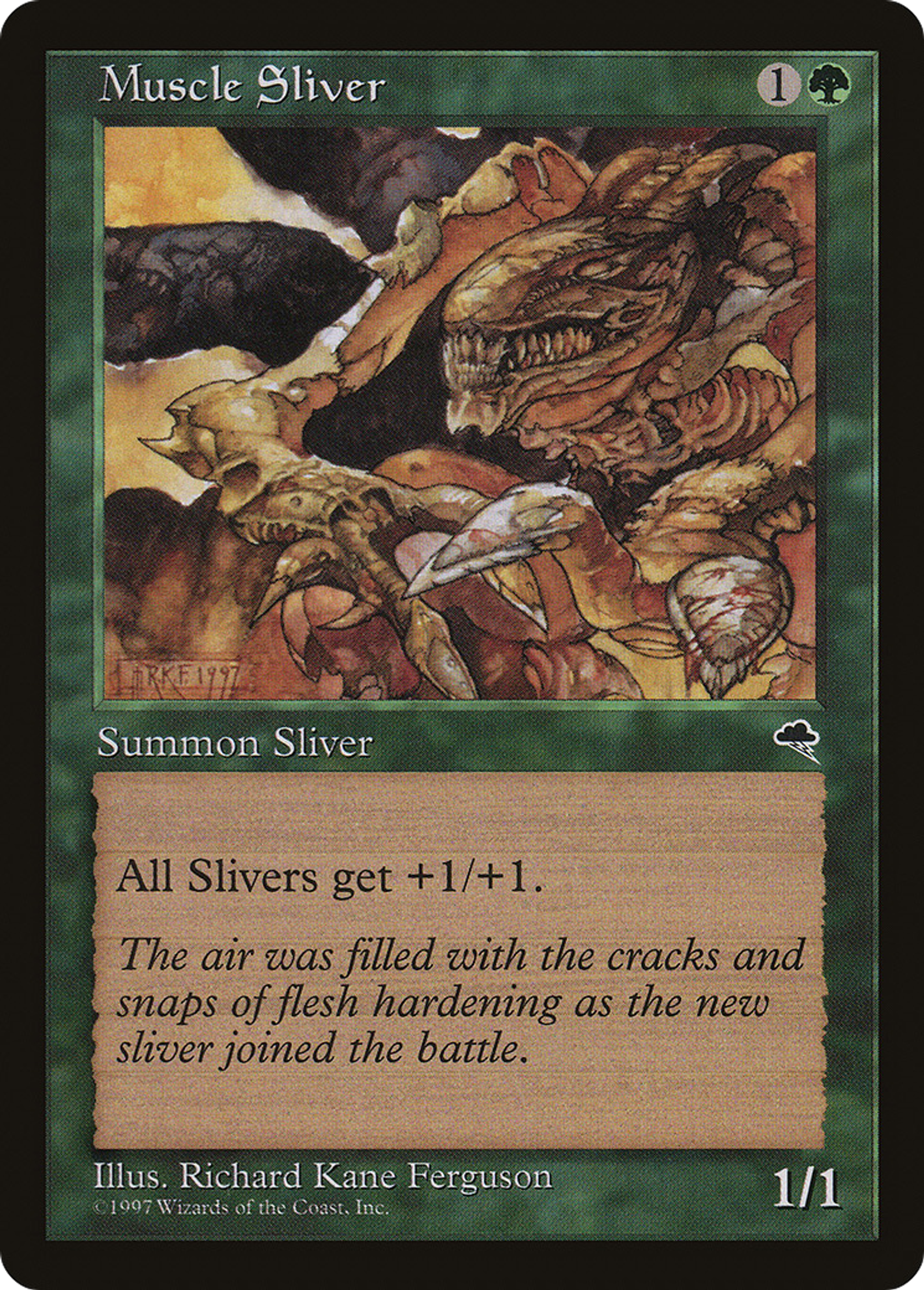 Muscle Sliver — Tempest — Magic: The Gathering