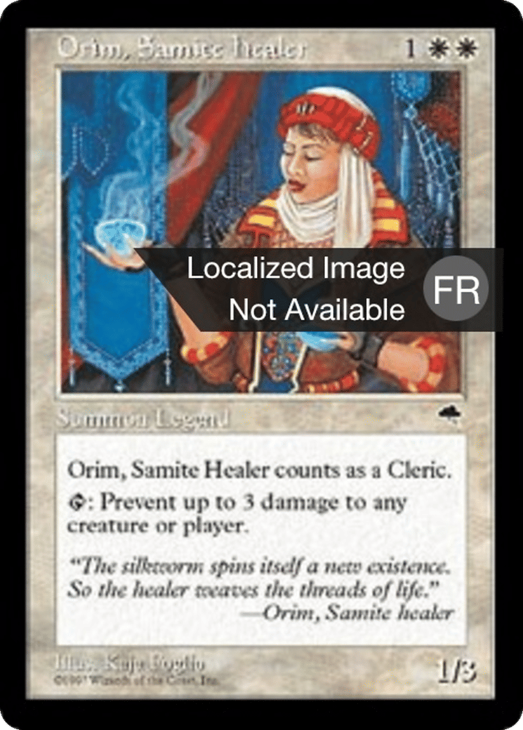 Orim, guérisseuse santive — Tempest — Magic: The Gathering