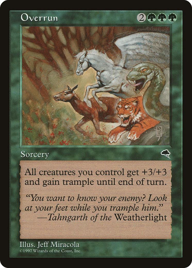 Overrun — Tempest — Magic: The Gathering