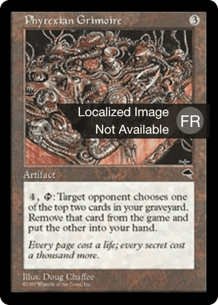 Grimoire phyrexian — Tempest — Magic: The Gathering