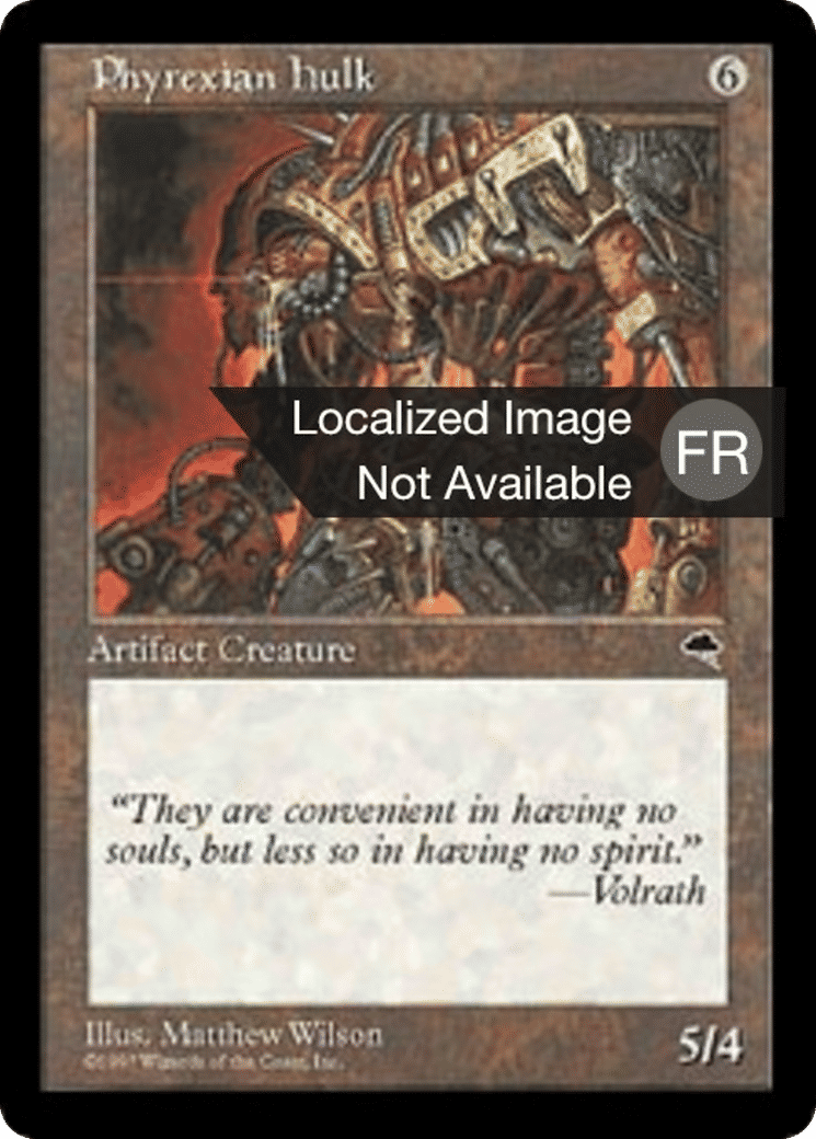 Carcasse phyrexiane — Tempest — Magic: The Gathering