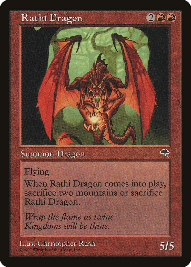 Rathi Dragon — Tempest — Magic: The Gathering