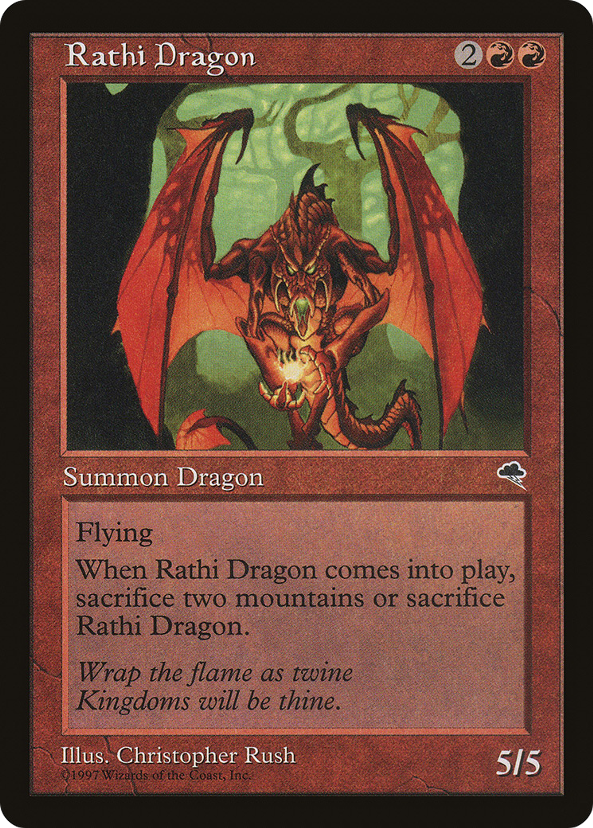 Rathi Dragon — Tempest — Magic: The Gathering