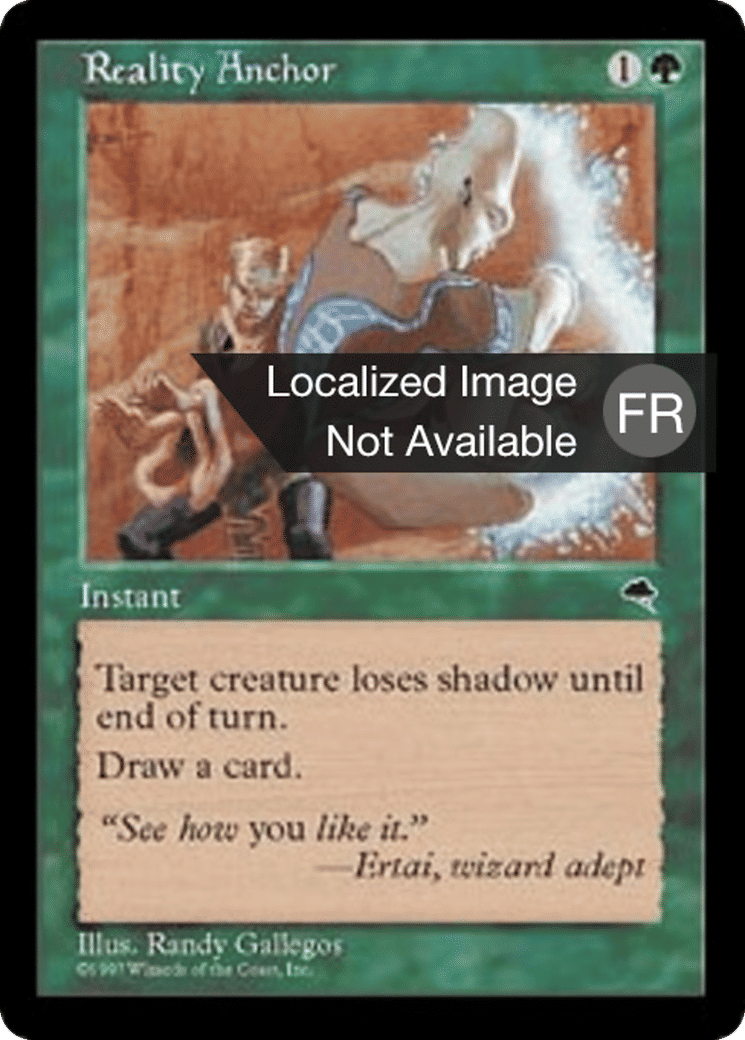 Ancre de réalité — Tempest — Magic: The Gathering