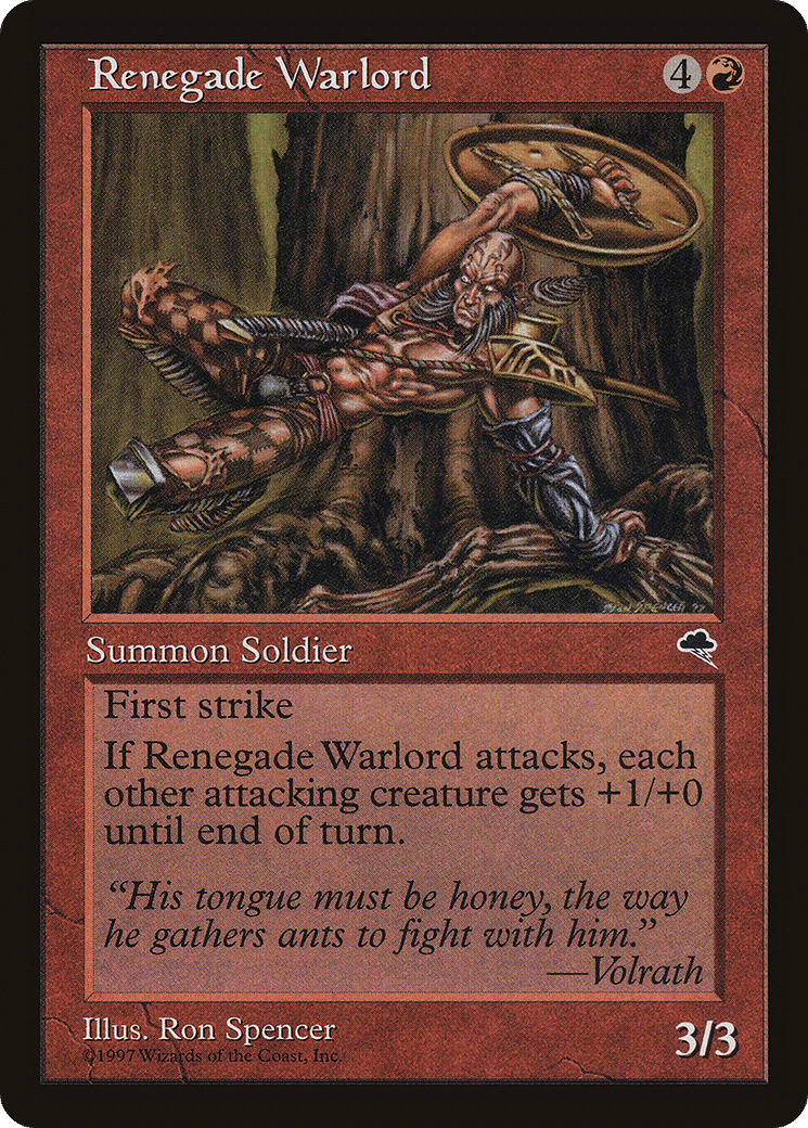 Renegade Warlord — Tempest — Magic: The Gathering