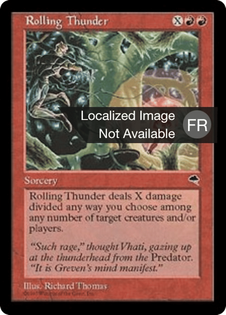 Roulement de tonnerre — Tempest — Magic: The Gathering