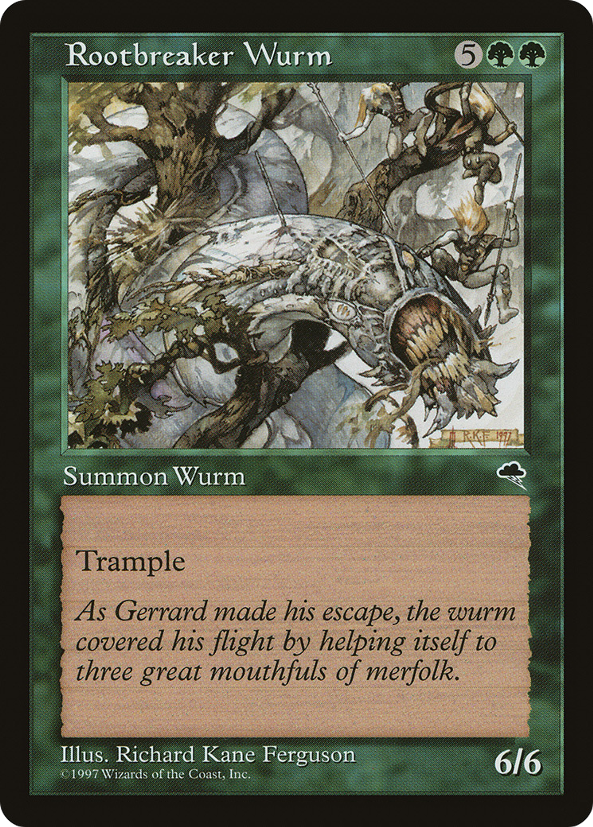Rootbreaker Wurm — Tempest — Magic: The Gathering