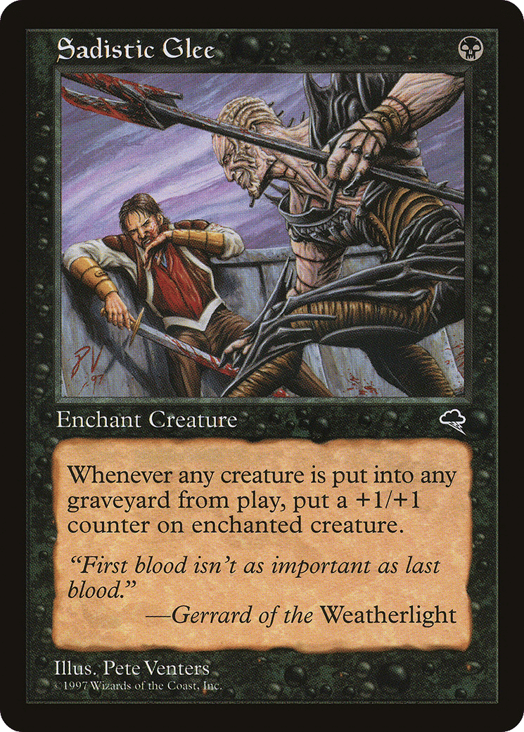 Sadistic Glee — Tempest — Magic: The Gathering