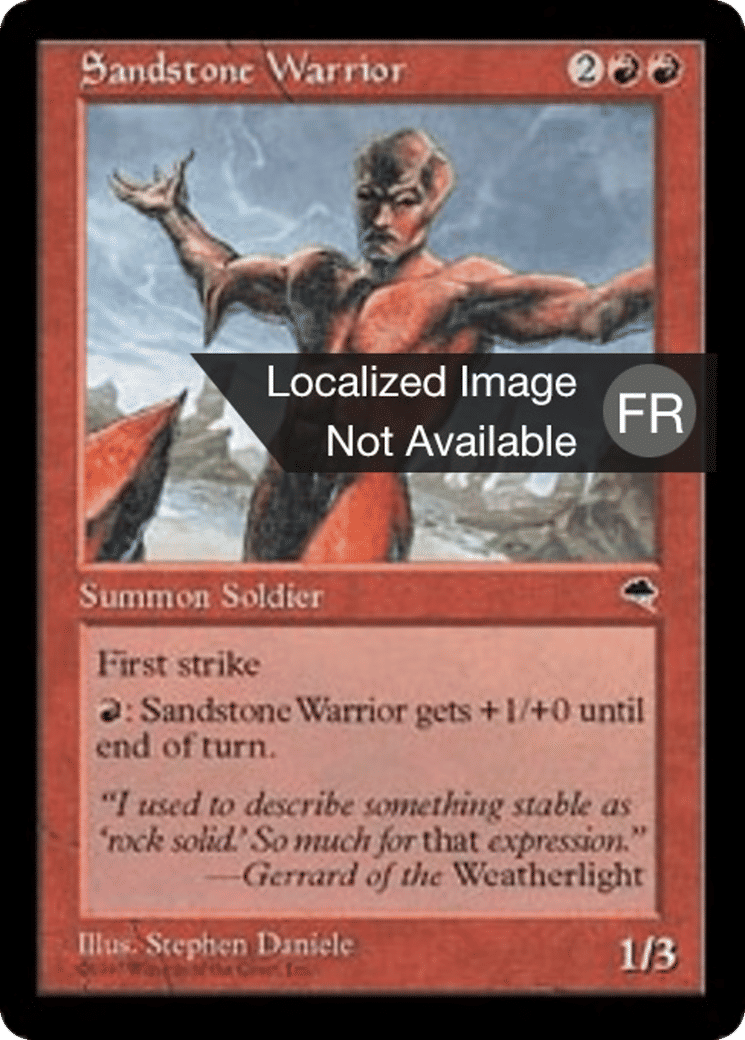 Guerrier de grès — Tempest — Magic: The Gathering