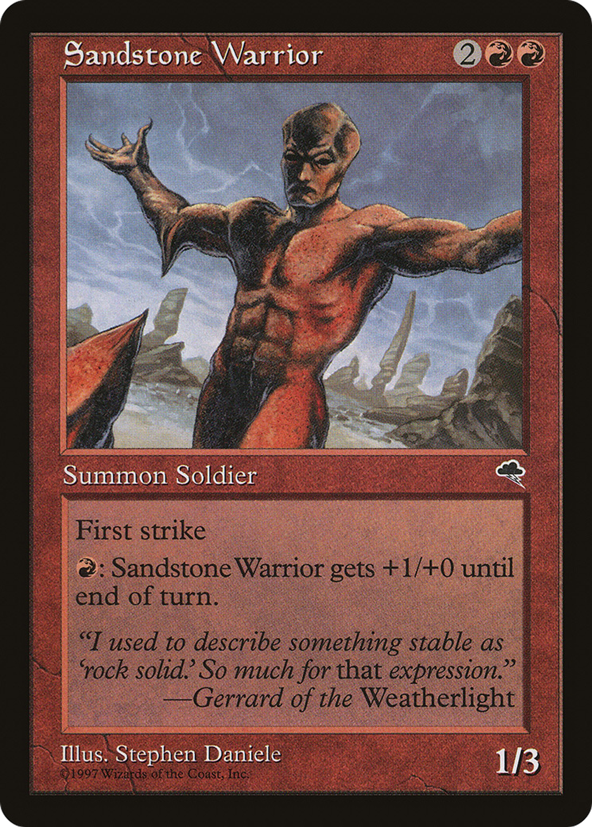 Sandstone Warrior — Tempest — Magic: The Gathering