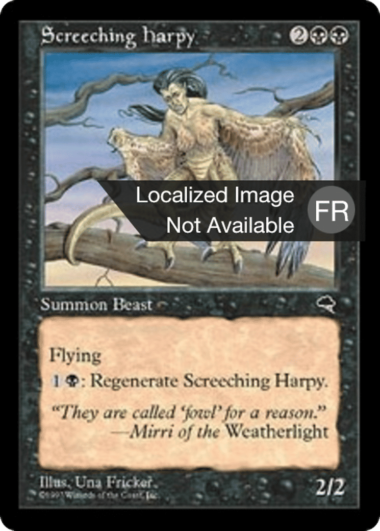 Harpie glapissante — Tempest — Magic: The Gathering