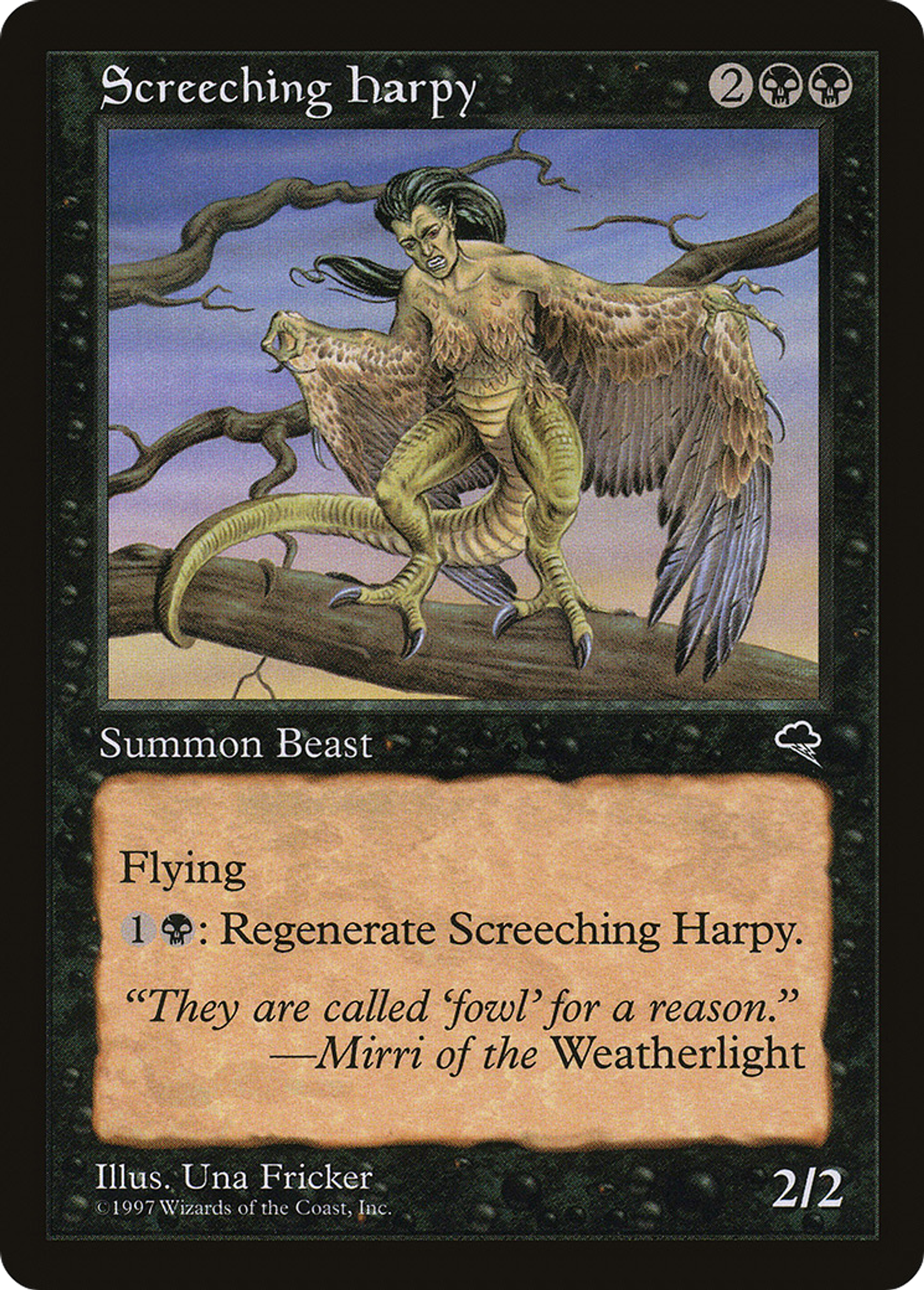 Screeching Harpy — Tempest — Magic: The Gathering