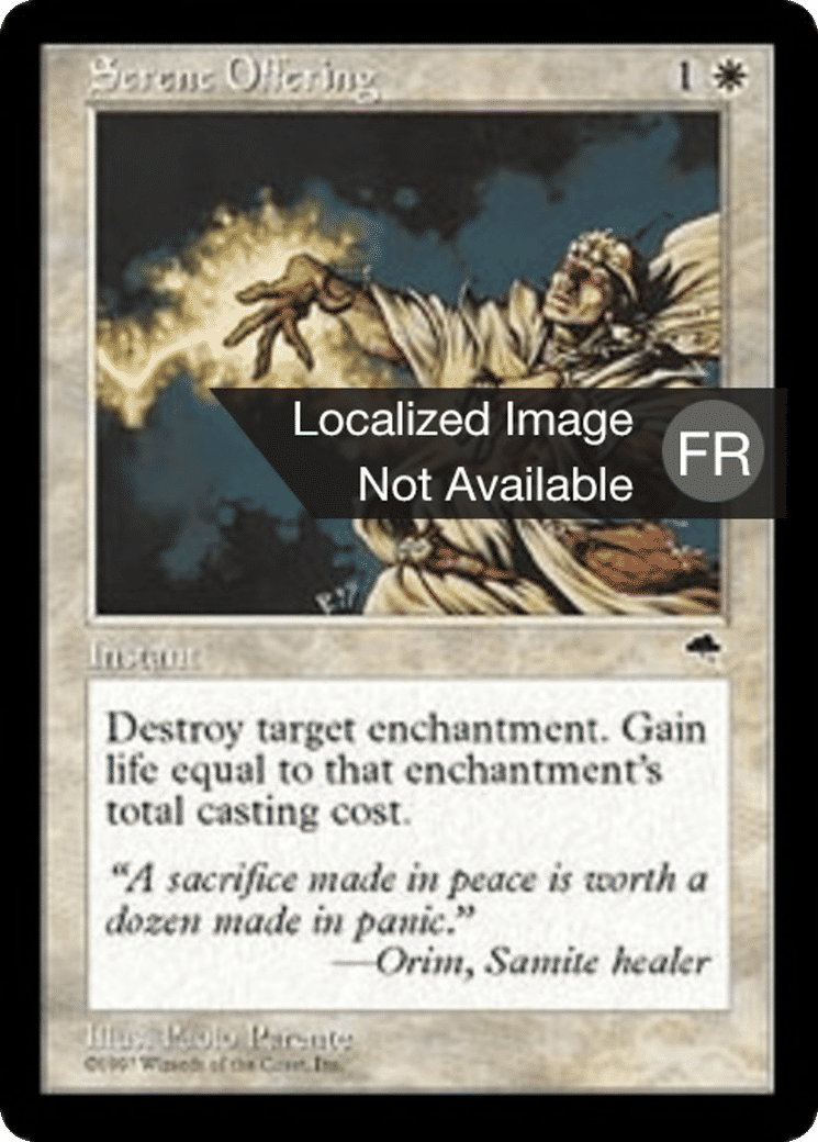 Offrande sereine — Tempest — Magic: The Gathering