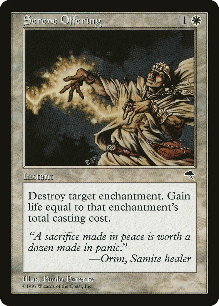 Serene Offering — Tempest — Magic: The Gathering